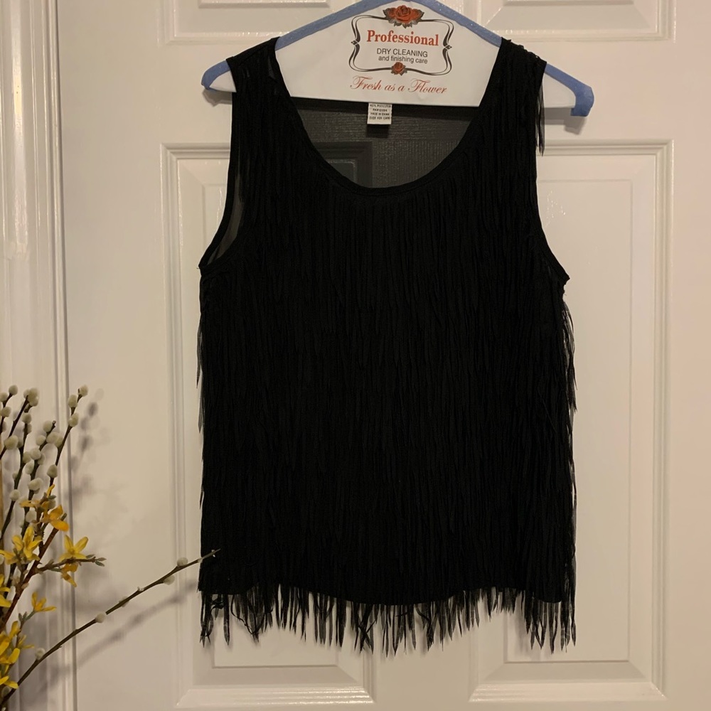 Pinky Fringe Tank Top Size S